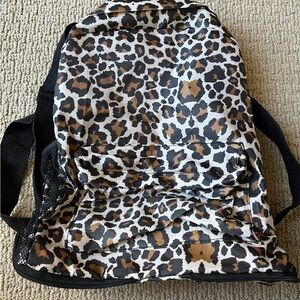 Foldable Leopard Print Backpack